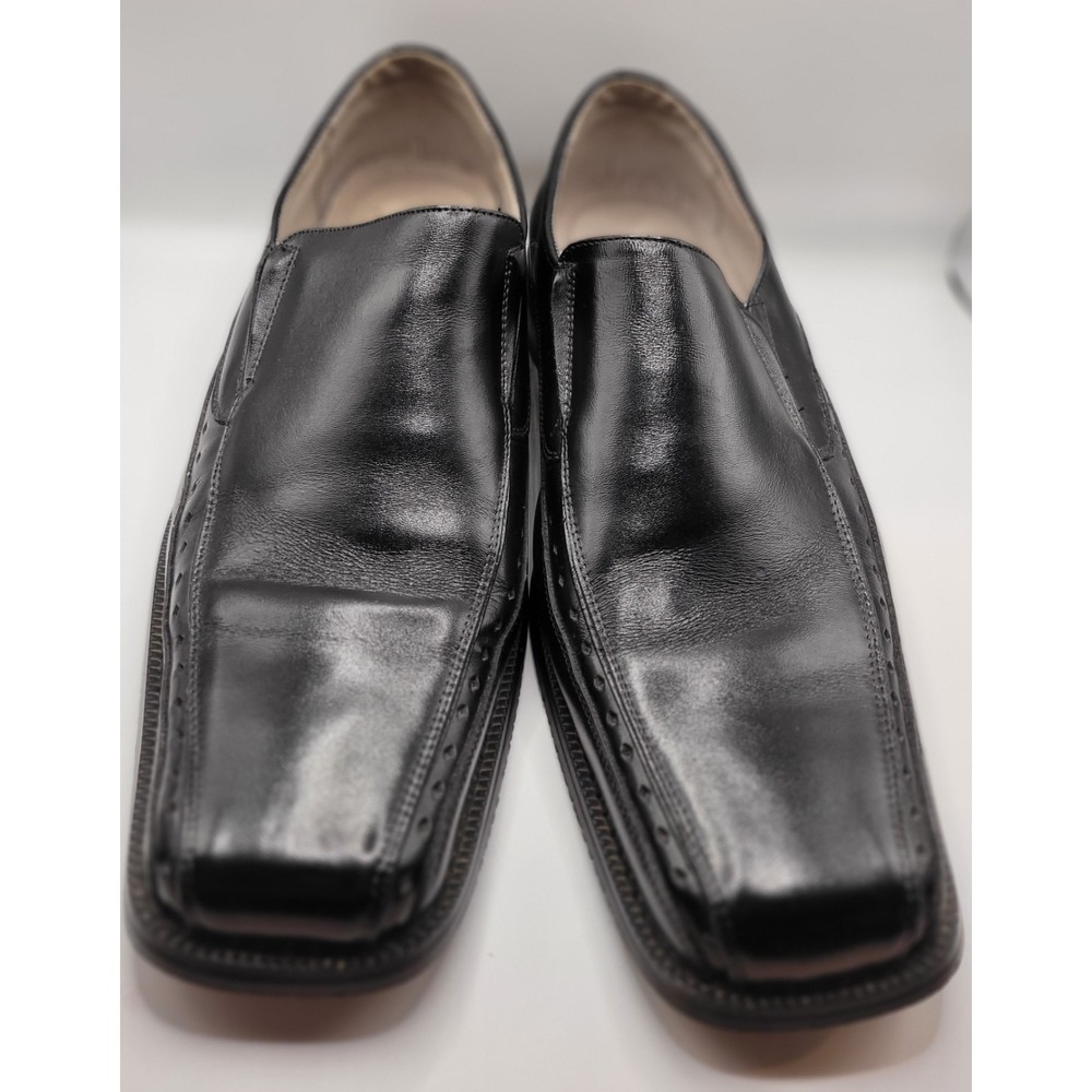Stacy Adams Danton Black Leather Loafers Slip On Dress Shoes Men's Size 11